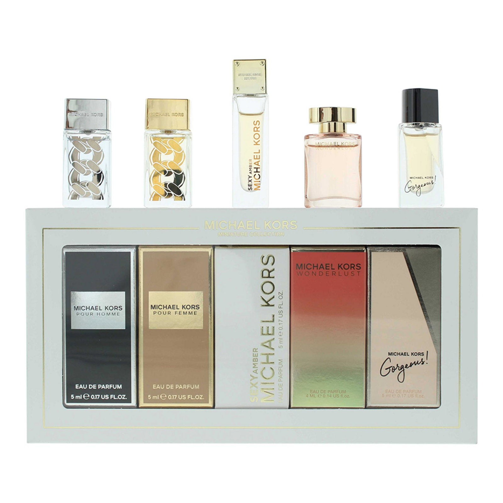 Set, Michael Kors, Miniatures, Eau De Parfum, For Women, 5 pcs, 5 ml *Miniature