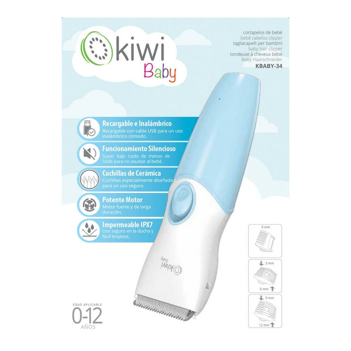 Hair Clippers Kiwi product packaging