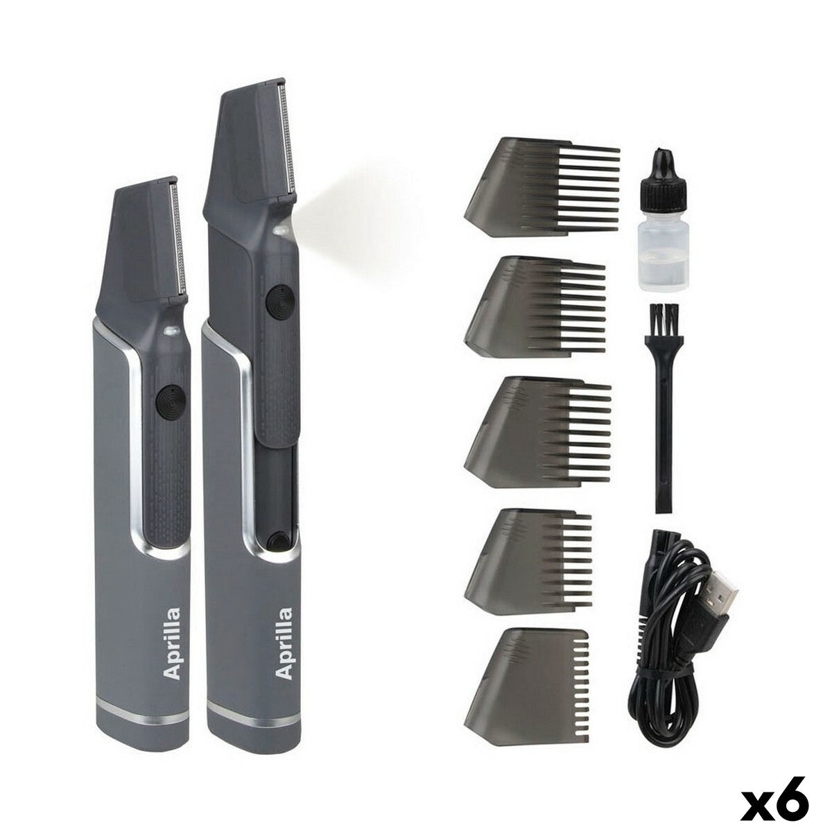 Cordless Hair Clippers Aprilla (6 Units) 6000 rpm product packaging