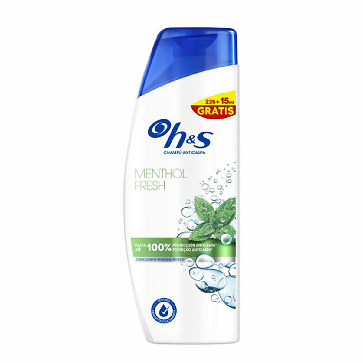 Shampoo H&S menthol fresh 250 ml Menthol Anti-dandruff shampoo bottle
