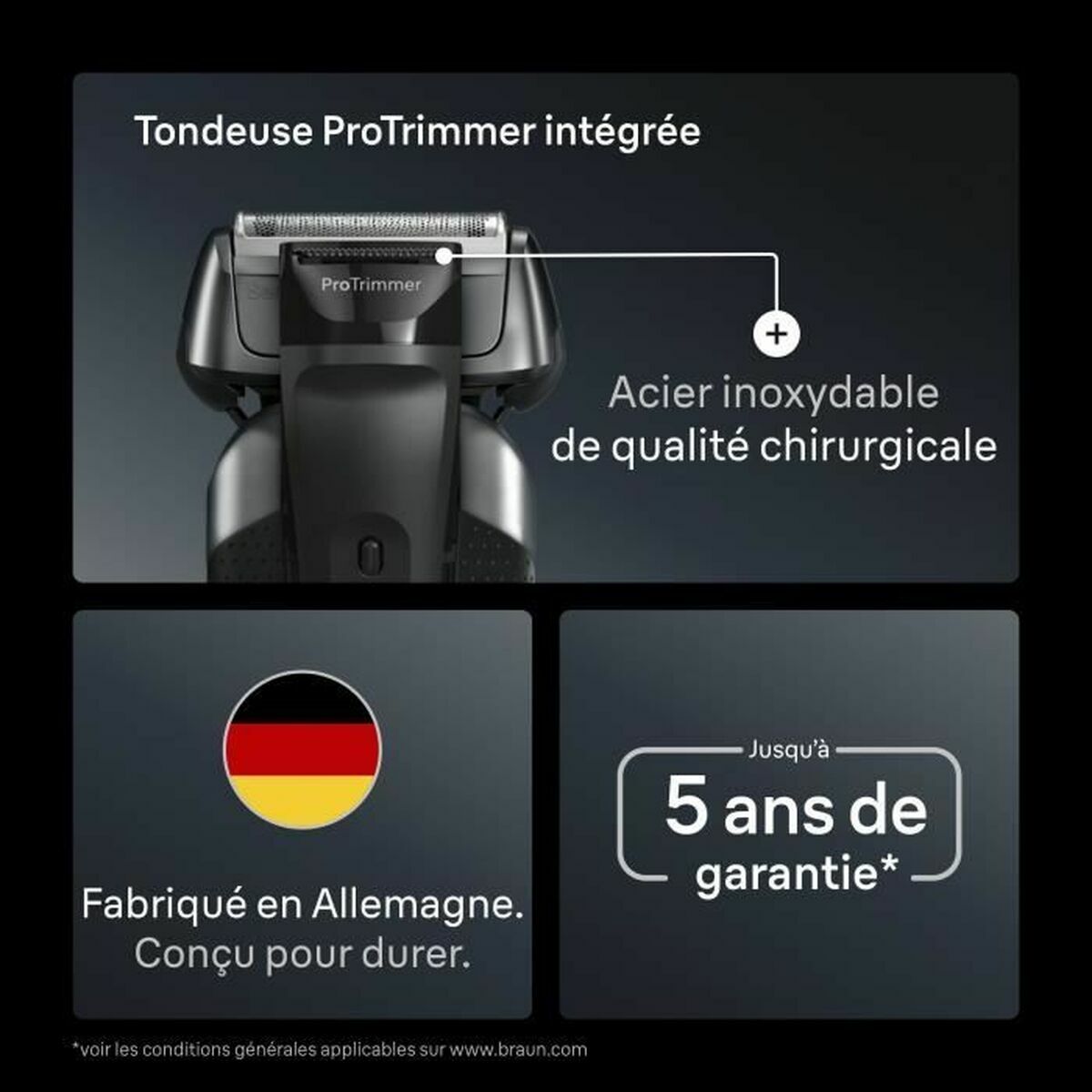 Electric shaver Braun Series 8 8617S product packaging
