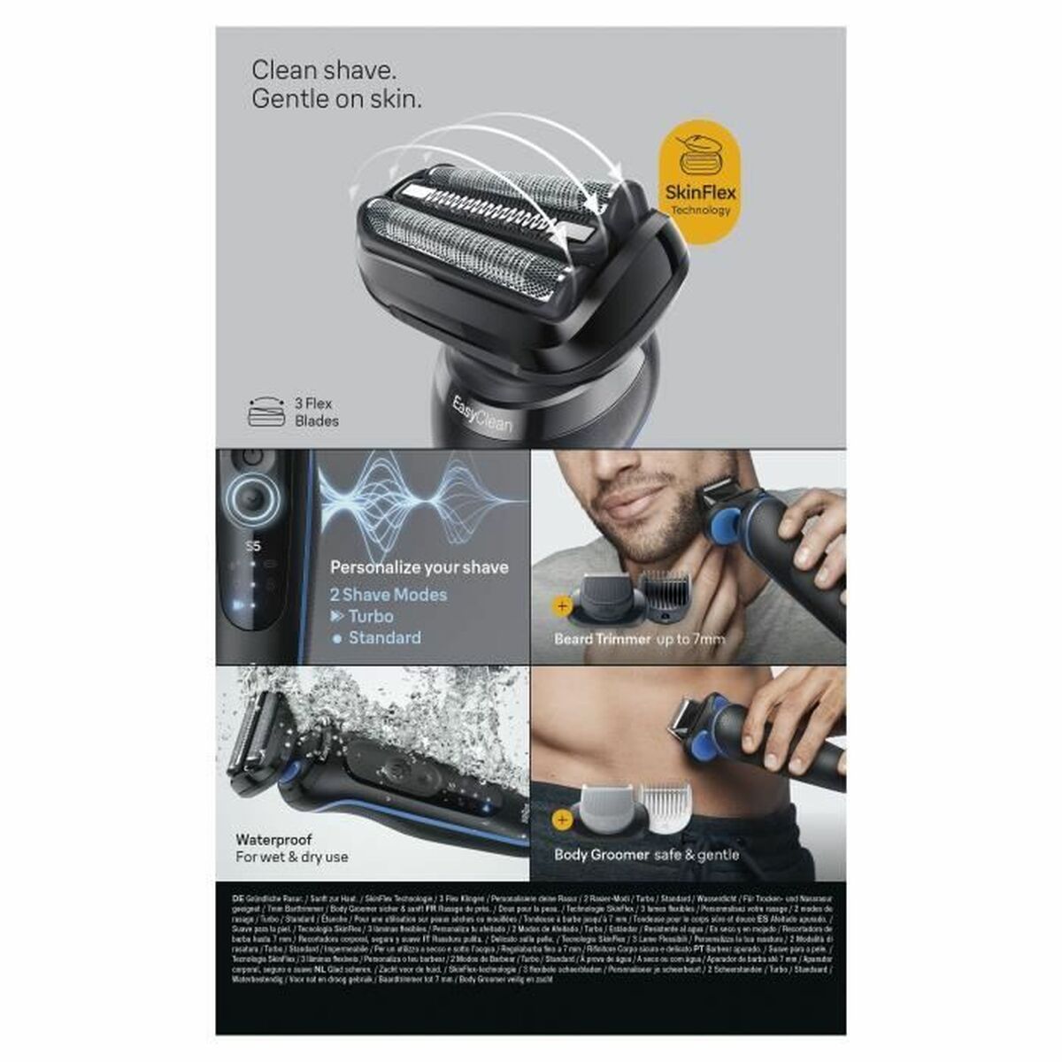Shaver Braun product packaging
