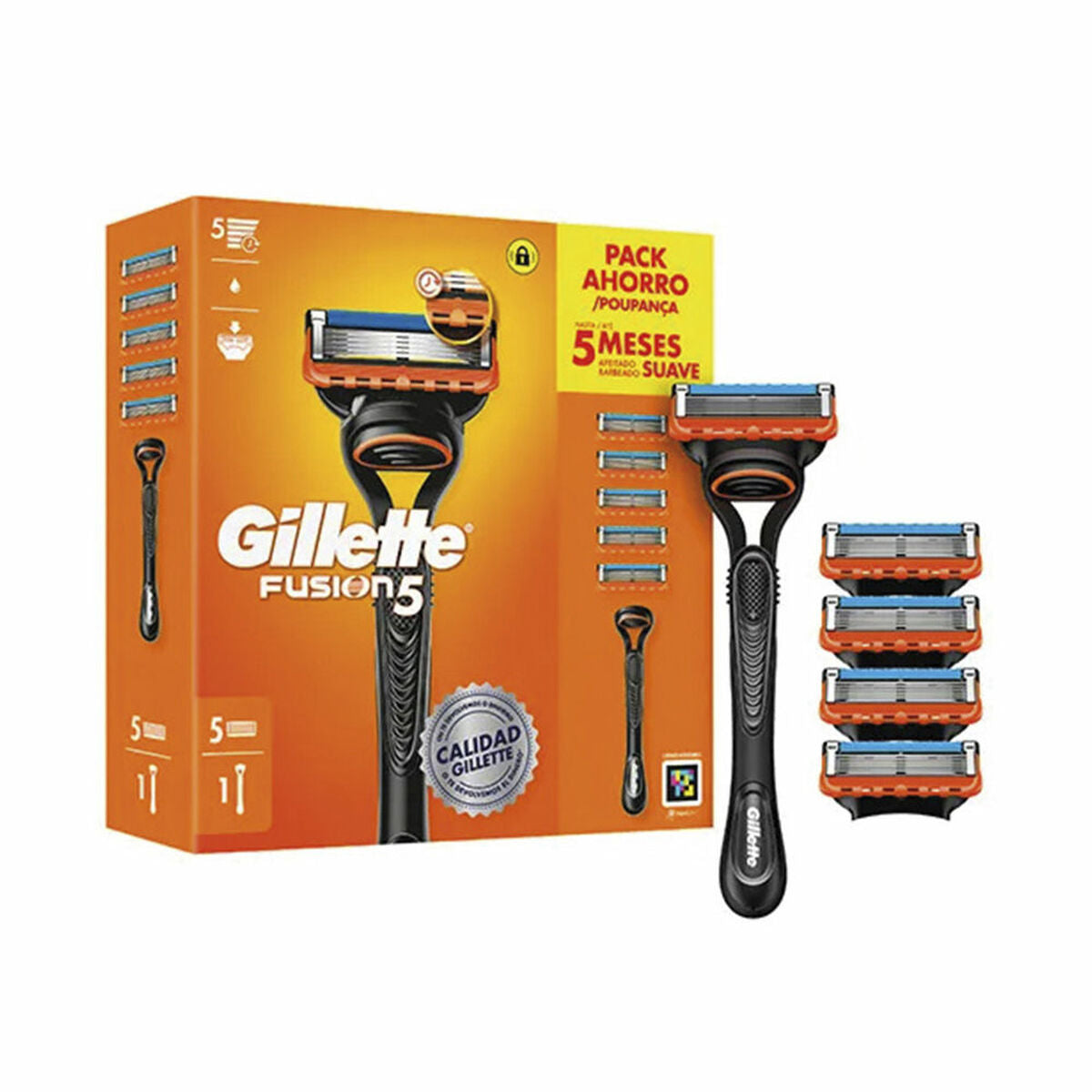 Manual shaving razor Gillette FUSION5 product packaging