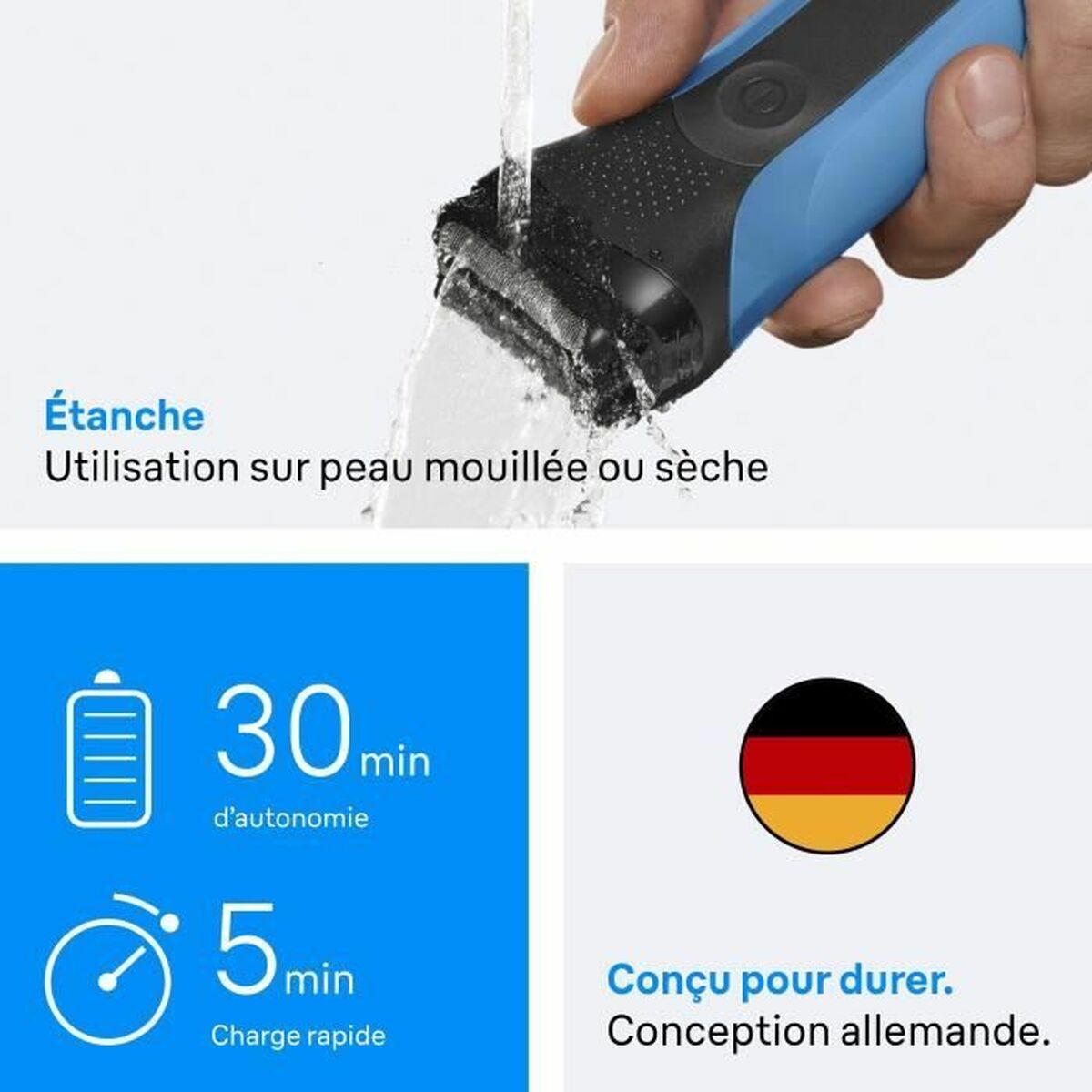 Electric shaver Braun Series 3 product packaging