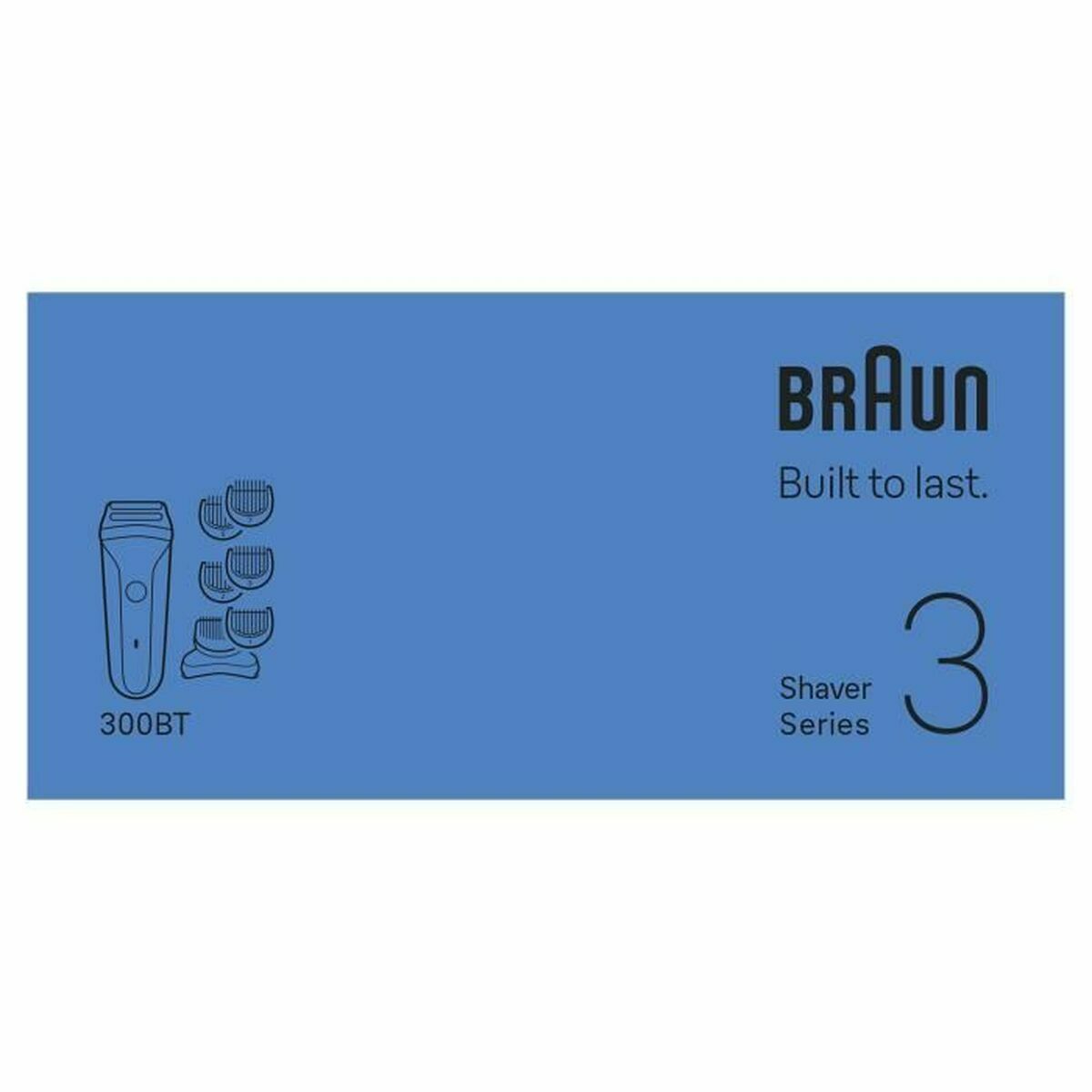 Electric shaver Braun Series 3 product packaging