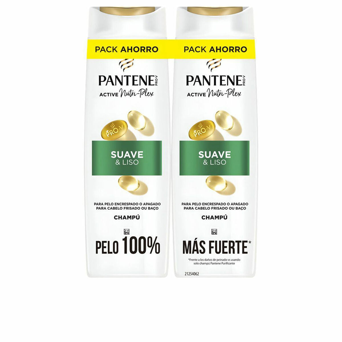 Moisturizing Shampoo Pantene SUAVE Y LISO 325 ml (2 Units) for Women shampoo bottle