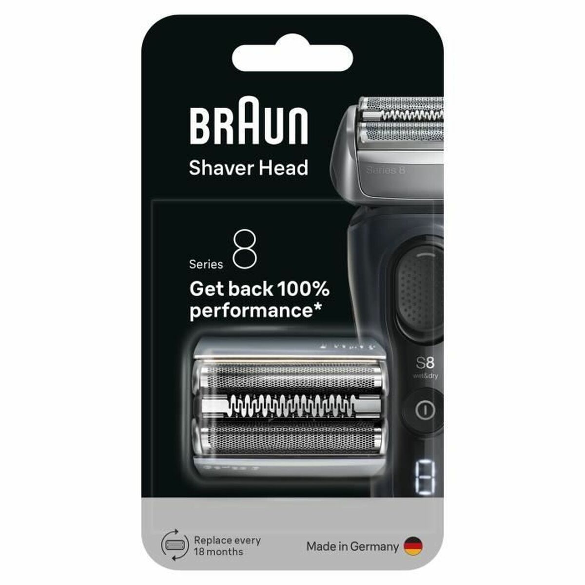 Replacement Head Braun Series 8 product packaging