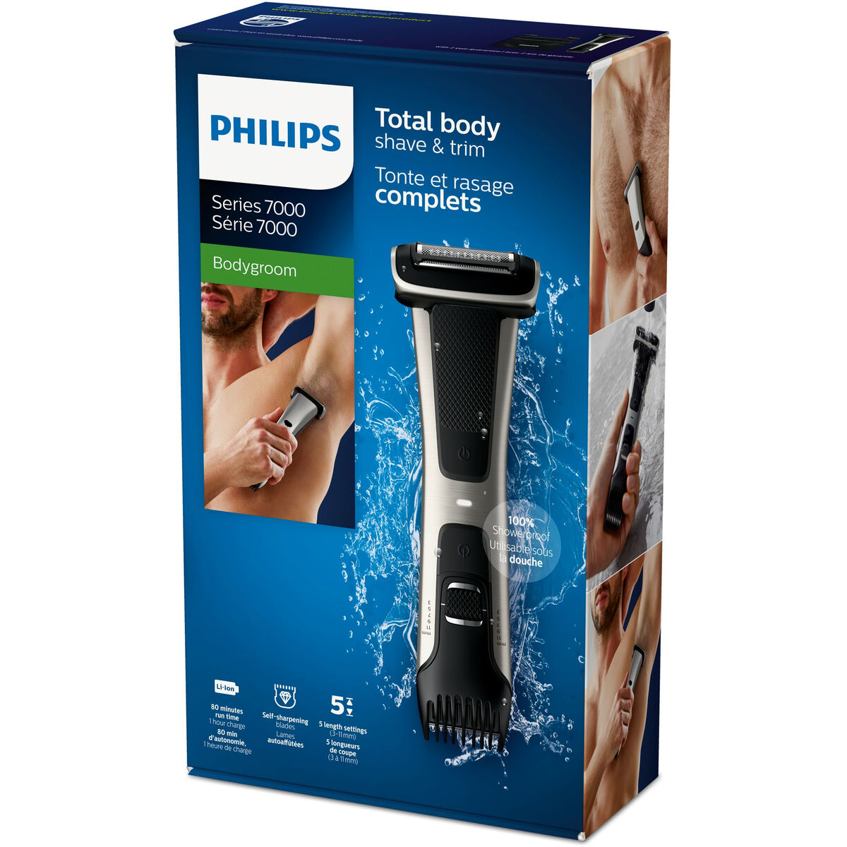 Electric Shaver Philips BG7025/15 Black product packaging