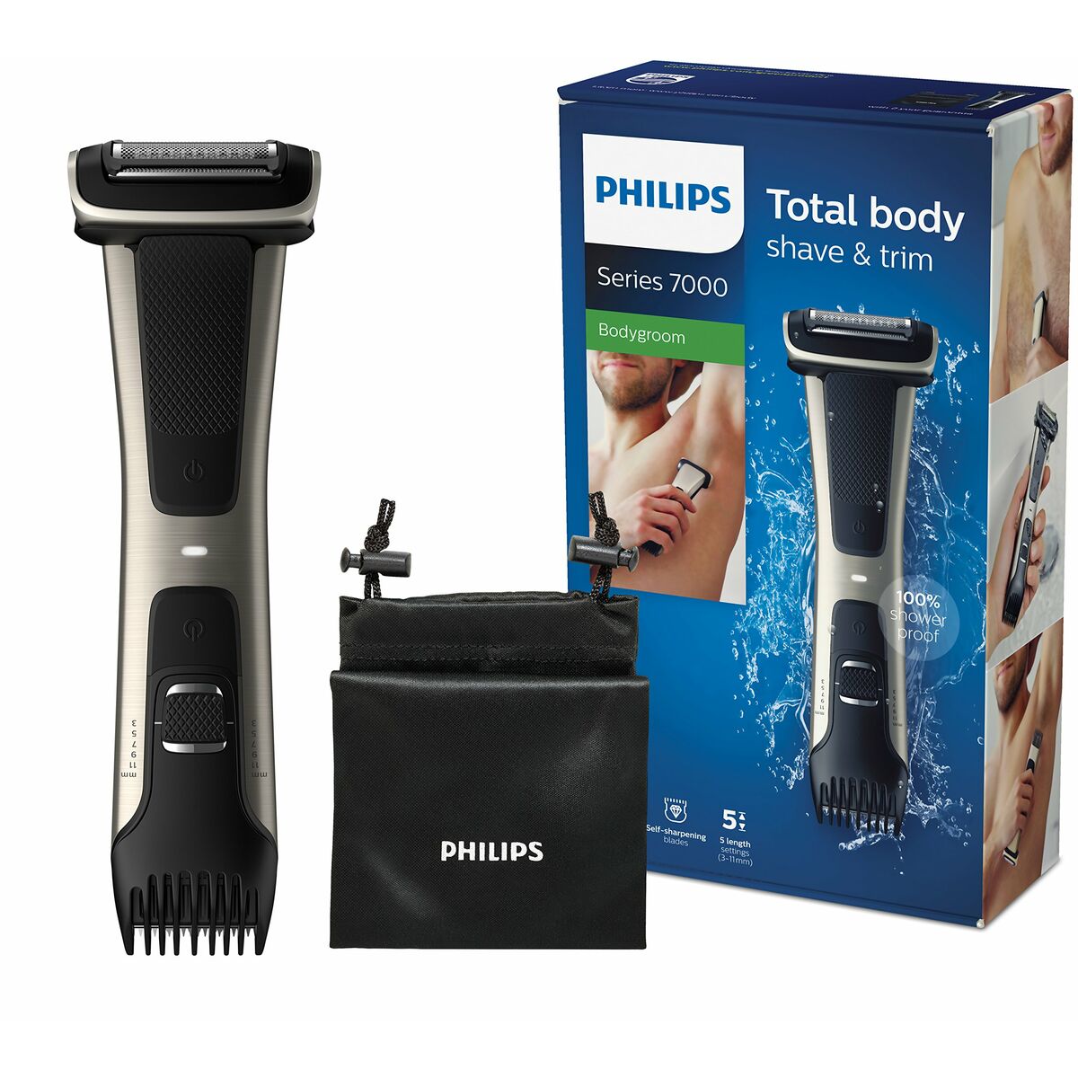 Electric Shaver Philips BG7025/15 Black product packaging