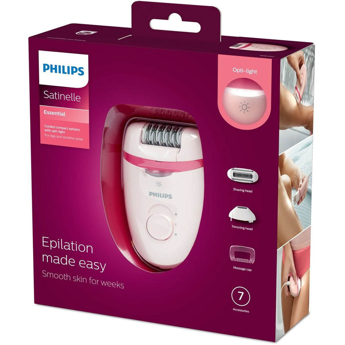 Electric Hair Remover Philips product packaging