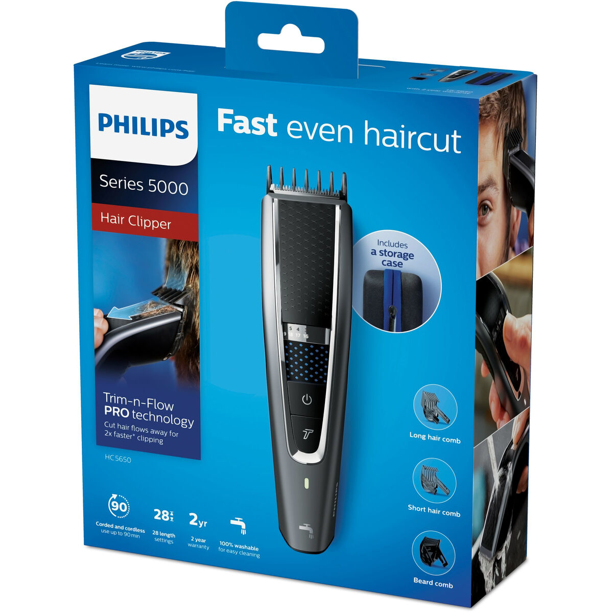 Hair clippers/Shaver Philips HC5650/15 product packaging