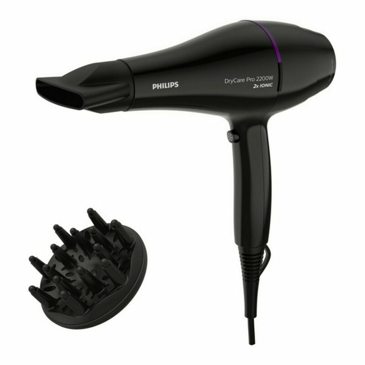 Hairdryer Philips BHD274/00 2200W Black 2200 W product packaging