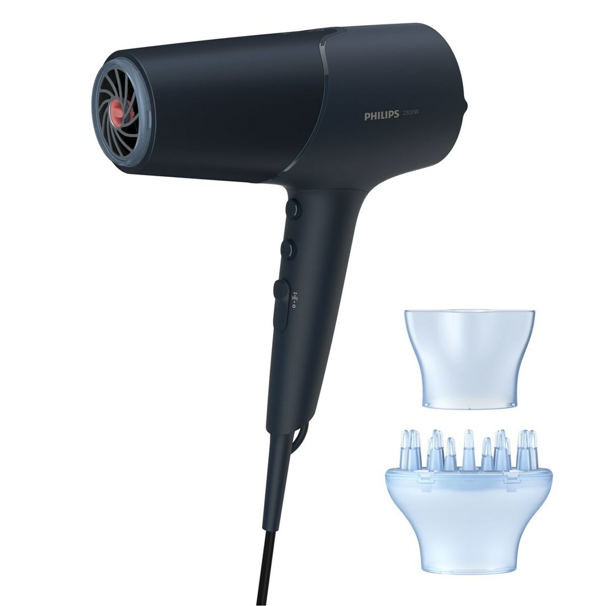 Hairdryer Philips BHD512/00 2300 W Black Navy Blue product packaging