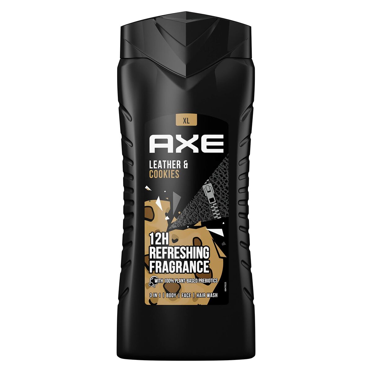 Shower Gel Axe LEATHER & COOKIES 400 ml for Men skincare packaging