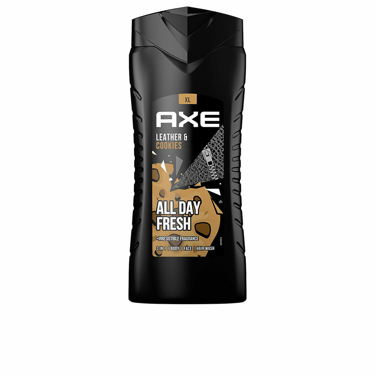 Shower Gel Axe LEATHER & COOKIES 400 ml for Men skincare packaging