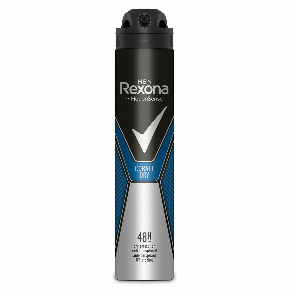 Spray Deodorant Rexona Cobalt Men 200 ml Men 48 hours for Men product packaging