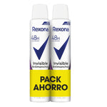 Deodorant Rexona 48h Invisible 200 ml (2 Units) product packaging