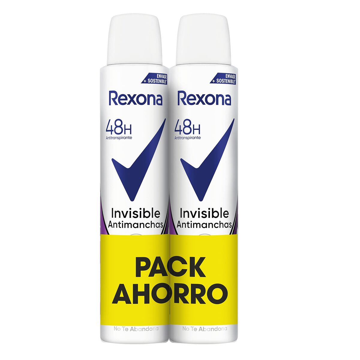 Deodorant Rexona 48h Invisible 200 ml (2 Units) product packaging