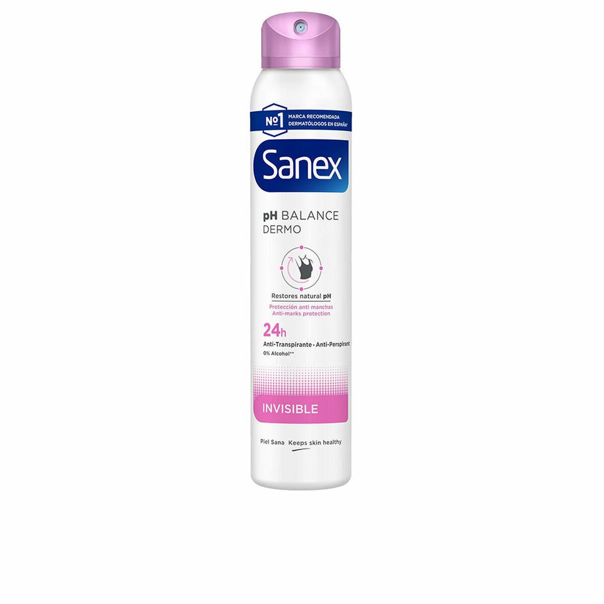 Spray Deodorant Sanex Dermo Invisible 200 ml product packaging