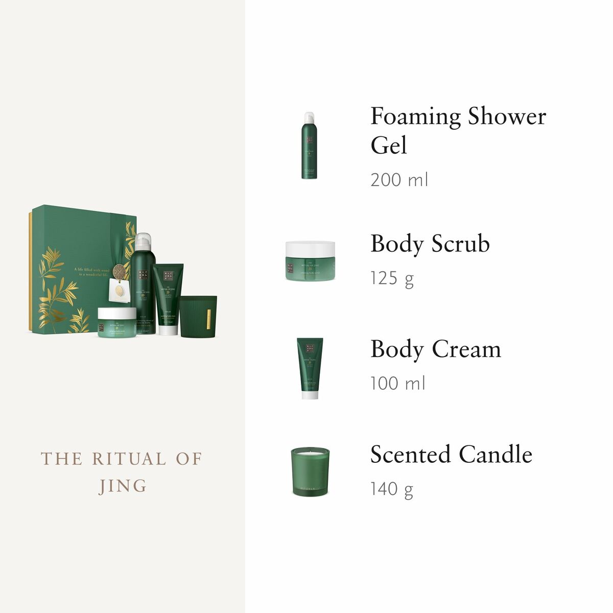 Cleansing Foam Rituals THE RITUAL OF JING 4 Pieces product packaging