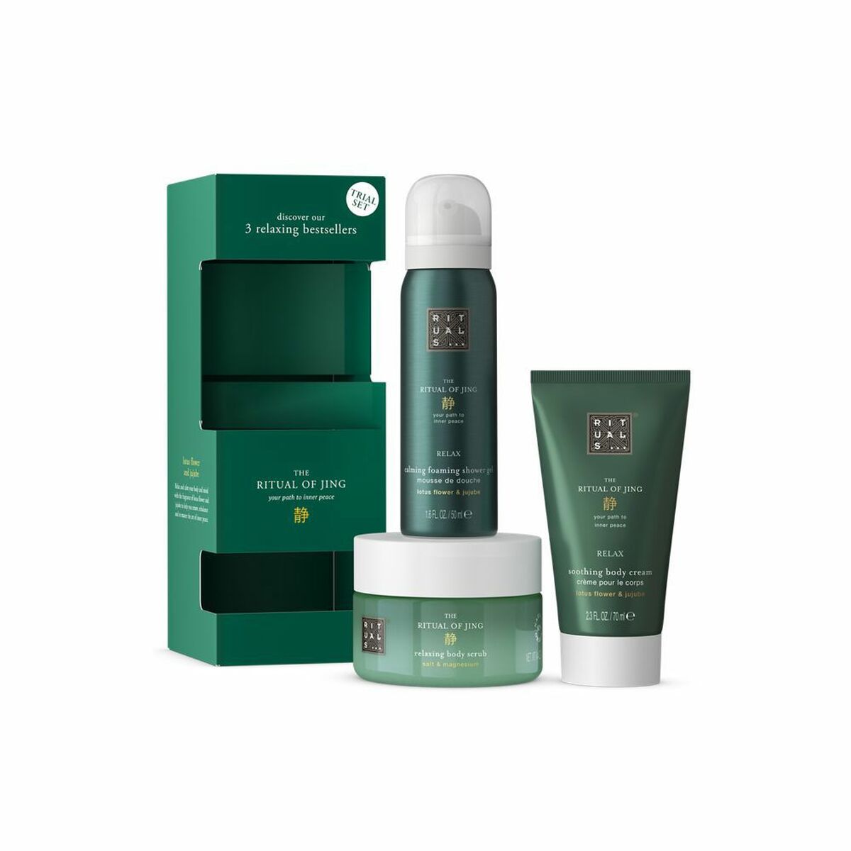 Unisex Cosmetic Set Rituals THE RITUAL OF JING 3 Pieces product packaging