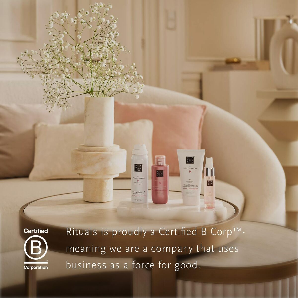 Women's Cosmetics Set Rituals THE RITUAL OF SAKURA 4 Pieces for Women product packaging