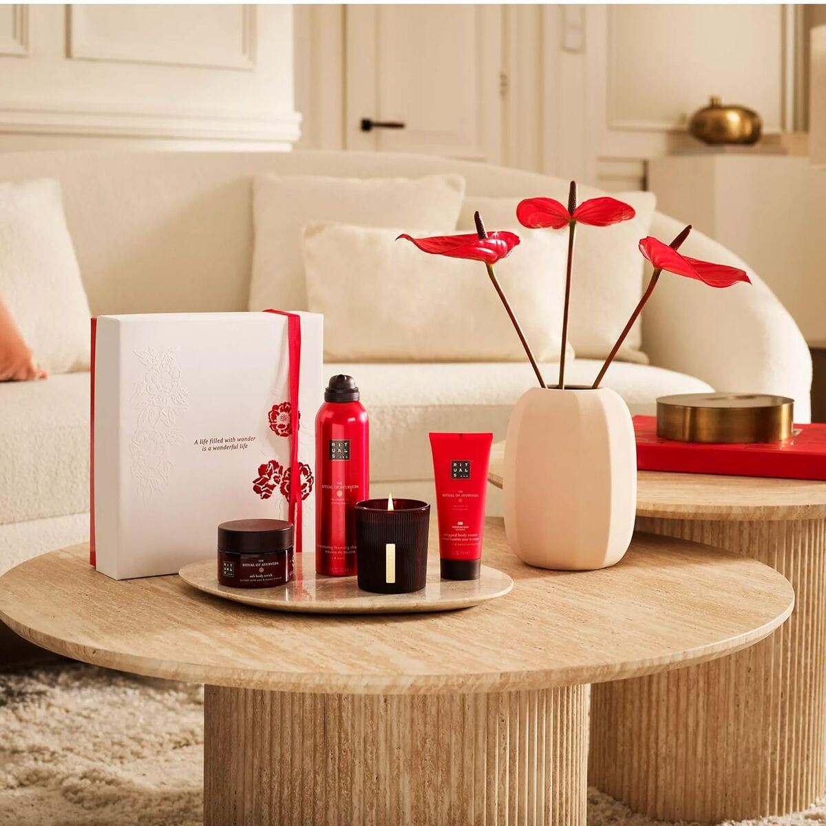 Bath Set Rituals THE RITUAL OF AYURVEDA 4 Pieces for Women product packaging