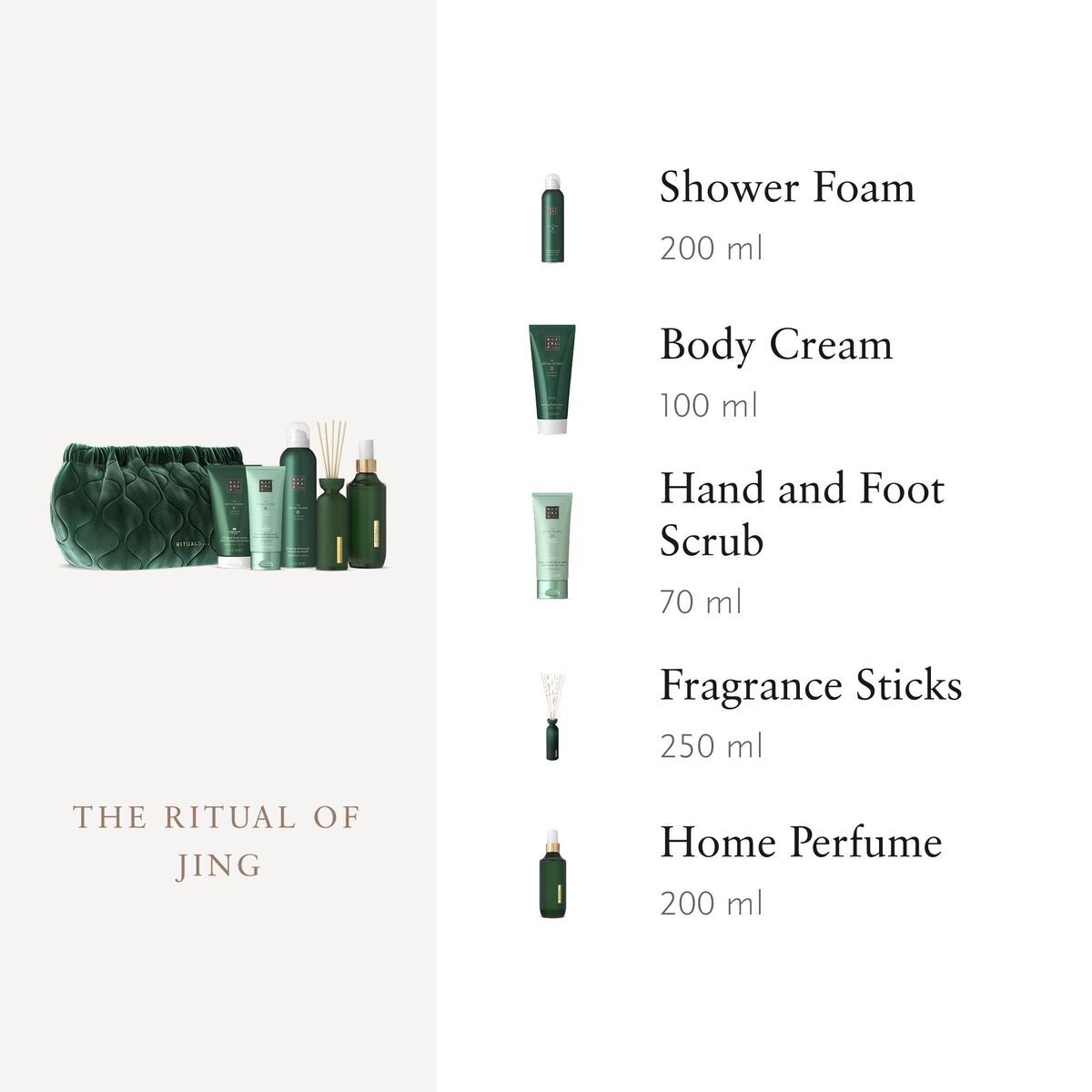 Cosmetic Set Rituals THE RITUAL OF JING 5 Pieces product packaging