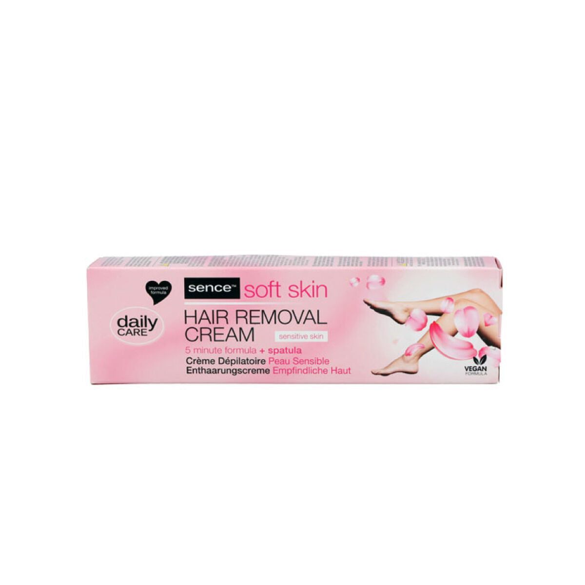 Body Hair Removal Cream Sence Sensitive 150 ml skincare packaging