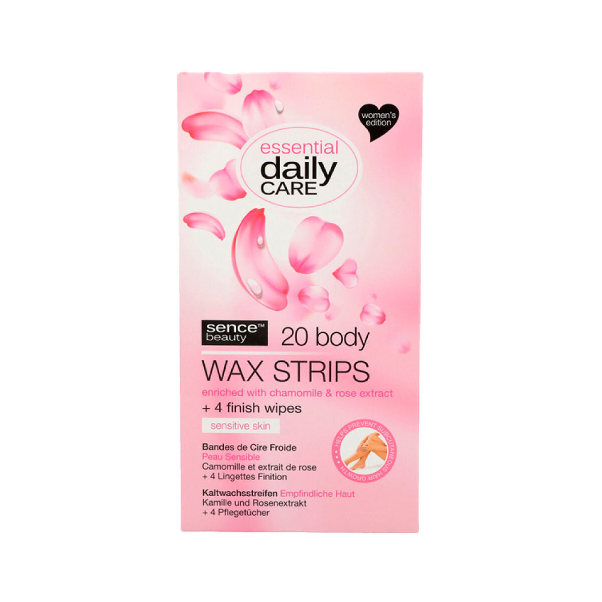 Body Hair Removal Strips Sence Sensitive skin (20 Units) product packaging