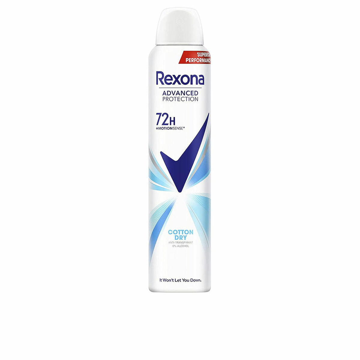 Spray Deodorant Rexona Cotton Dry 200 ml product packaging
