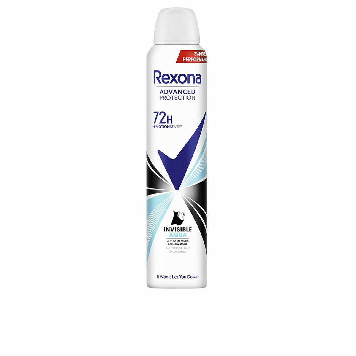 Spray Deodorant Rexona Invisible Aqua 200 ml product packaging