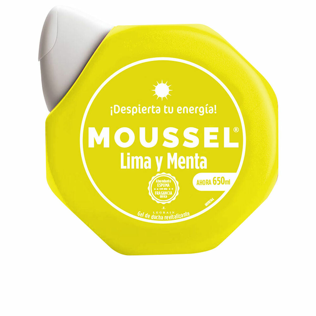 Shower Gel Moussel LIMA Y MENTA 650 ml skincare packaging