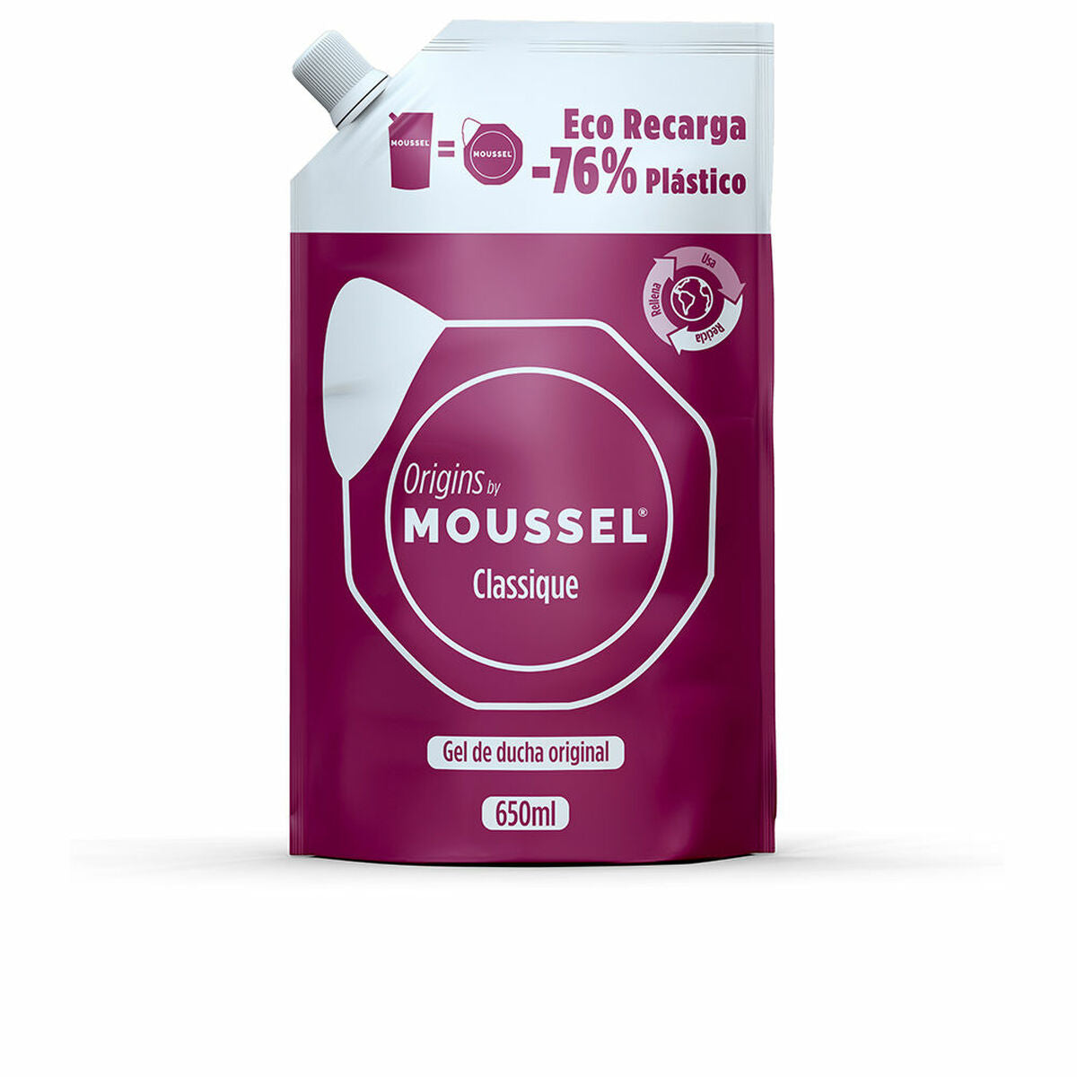 Shower Gel Moussel MOUSSEL GEL 650 ml skincare packaging