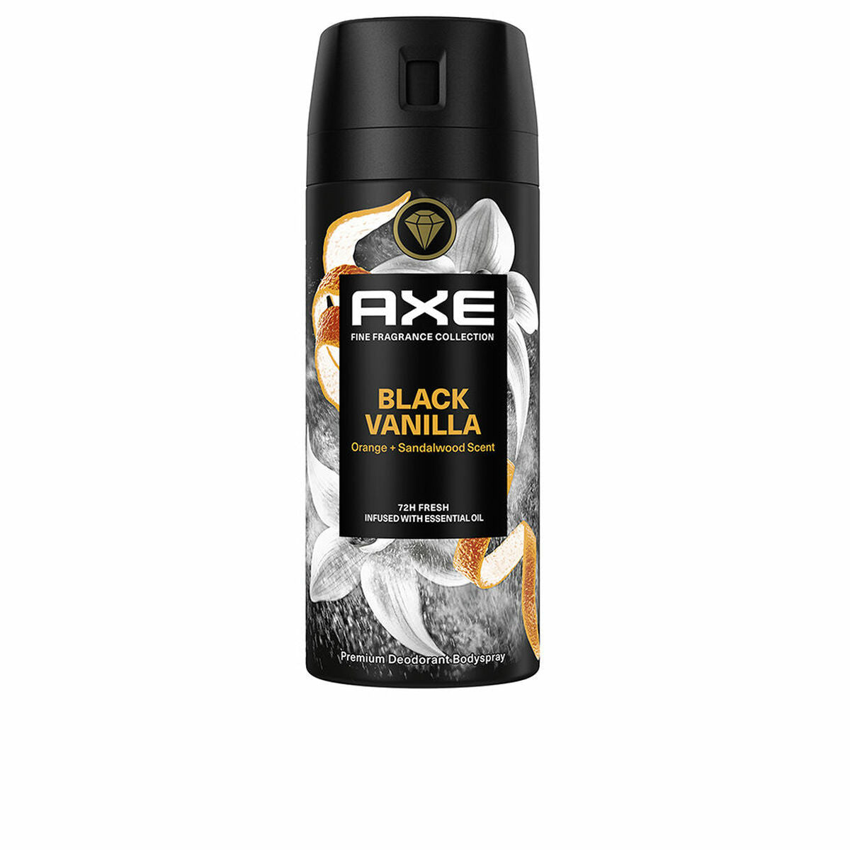 Spray Deodorant Axe BLACK VANILLA 150 ml product packaging