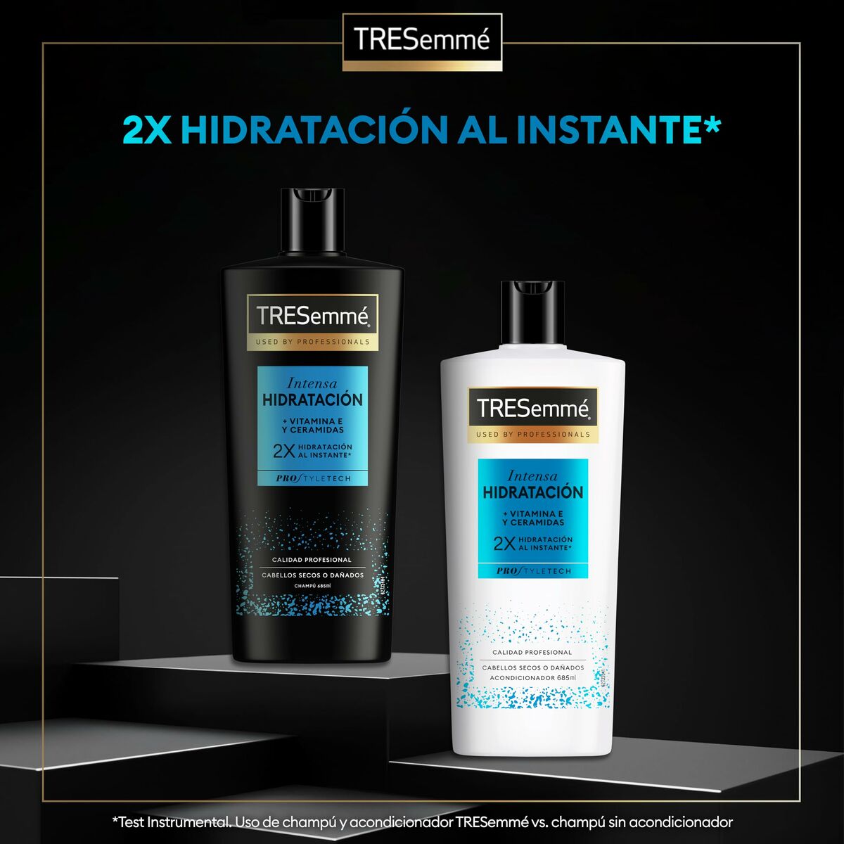 Moisturizing Shampoo Tresemme HIDRATACIÓN INTENSA 685 ml shampoo bottle
