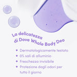 Spray Deodorant Dove LAVANDA & CAMOMILA 150 ml product packaging