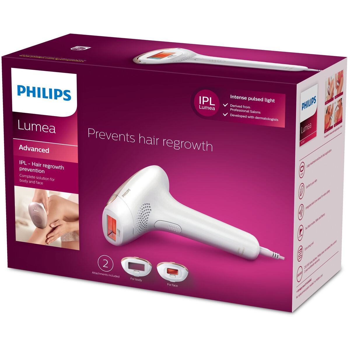 Electric IPL Hair Remover Philips Lumea Advanced SC1997/00 product packaging