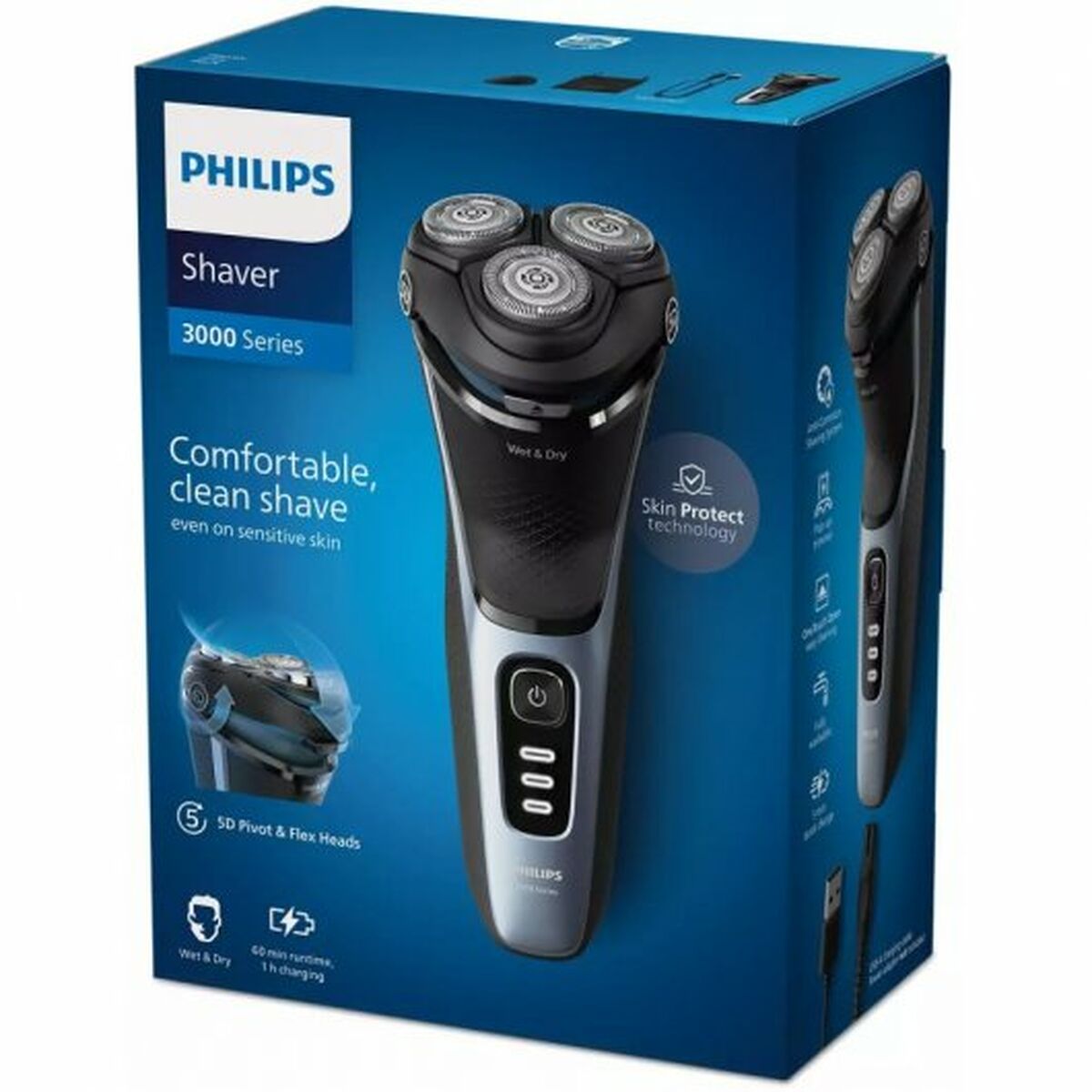 Rechargeable Electric Shaver Philips S3243/12 product packaging