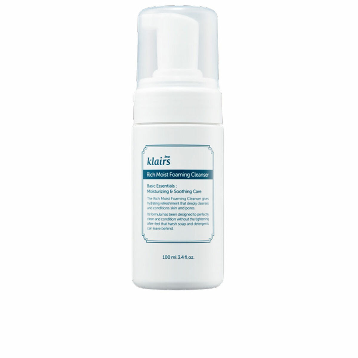 Cleansing Foam Klairs Rich Moist 100 ml product packaging