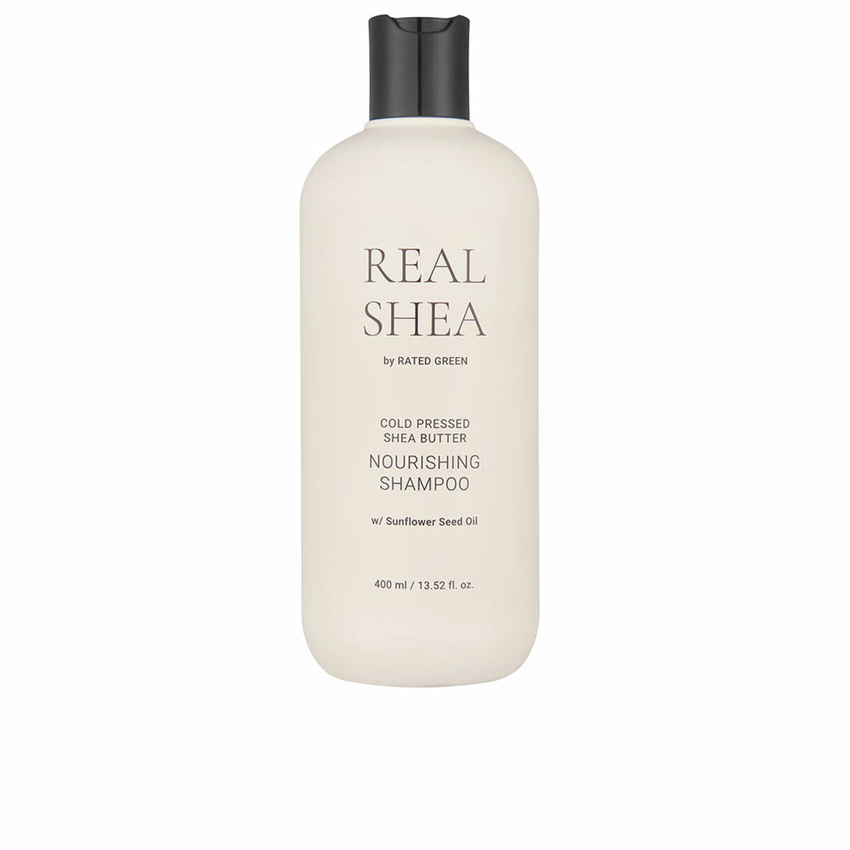 Shampoo Rated Green Real Shea 400 ml Shea Butter shampoo bottle