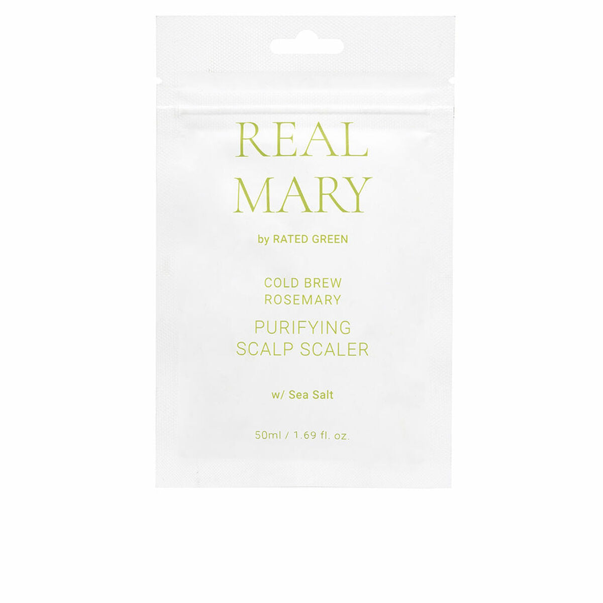 Hair Exfoliator Rated Green Real Mary 50 ml Rosemary for Women product packaging
