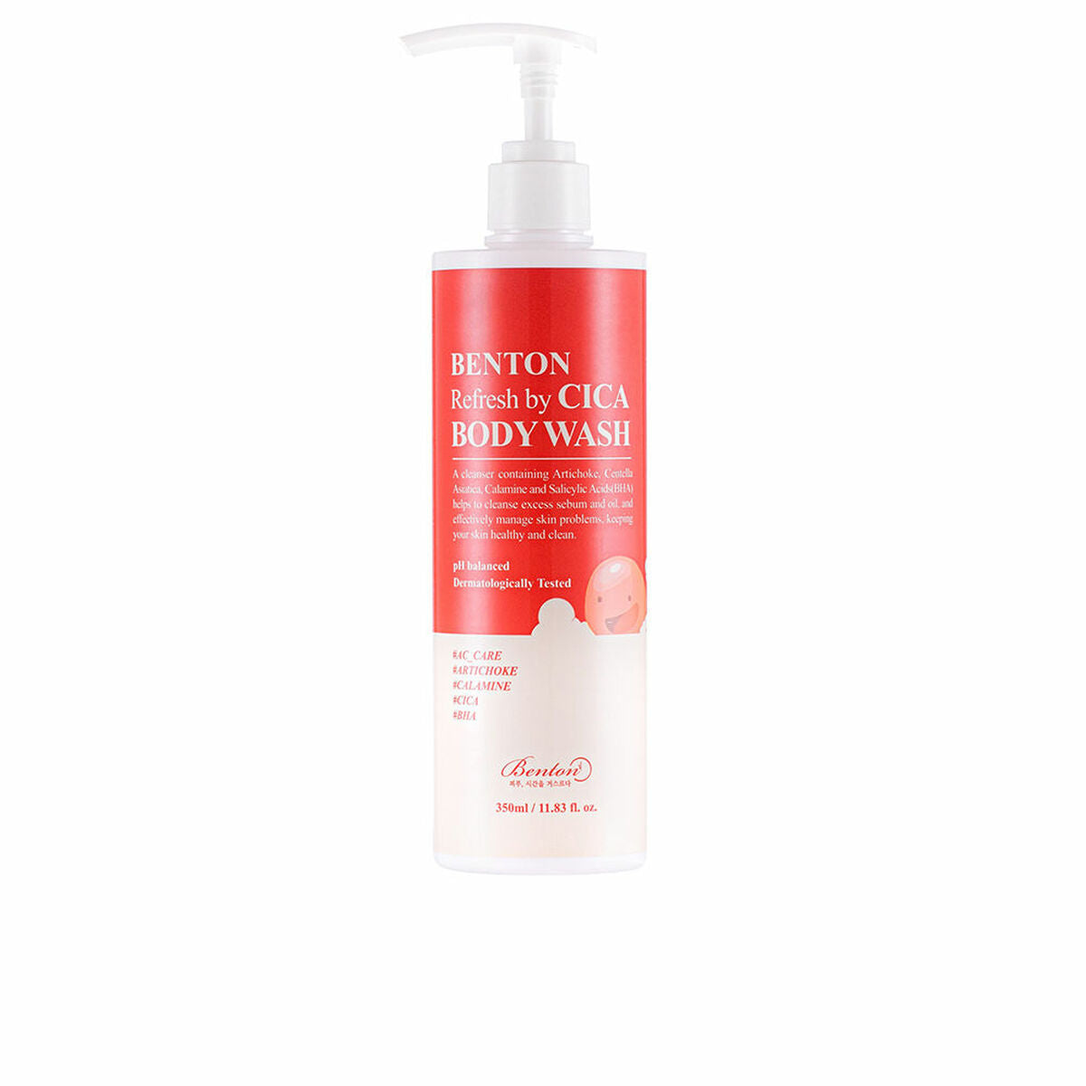 Body Lotion Benton REFRESH BY CICA 350 ml for Women skincare packaging