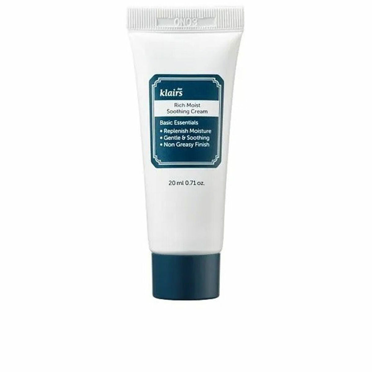 Facial Cream Klairs RICH MOIST 20 ml skincare packaging