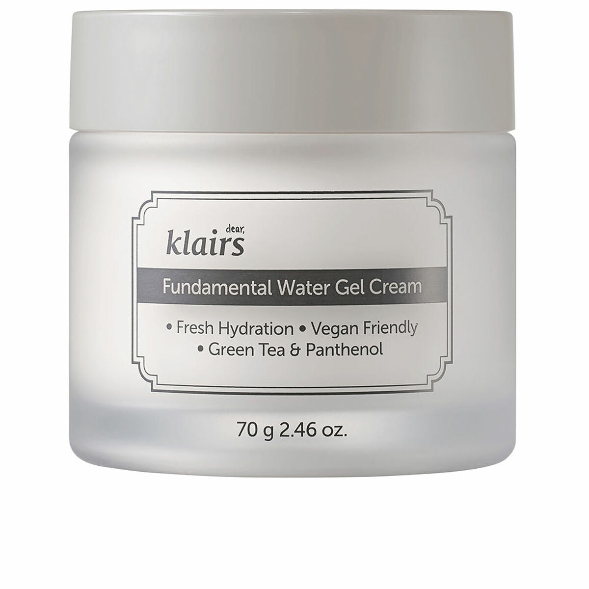 Day Cream Klairs Fundamental Water 70 g skincare packaging