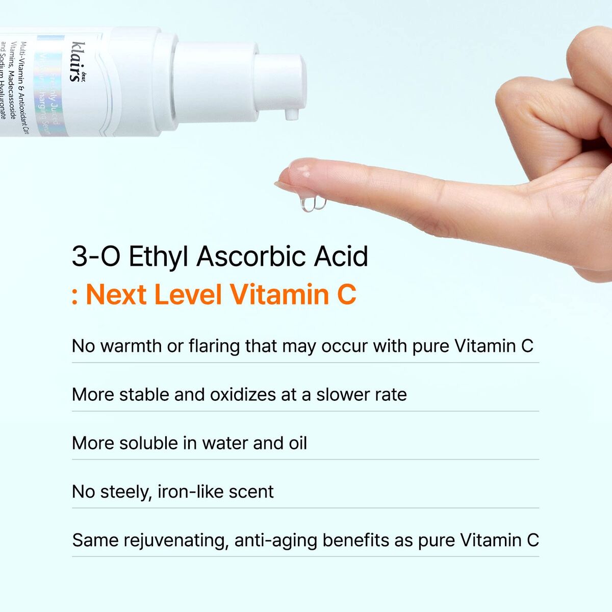 Facial Serum Klairs FRESHLY JUICED 30 ml serum bottle