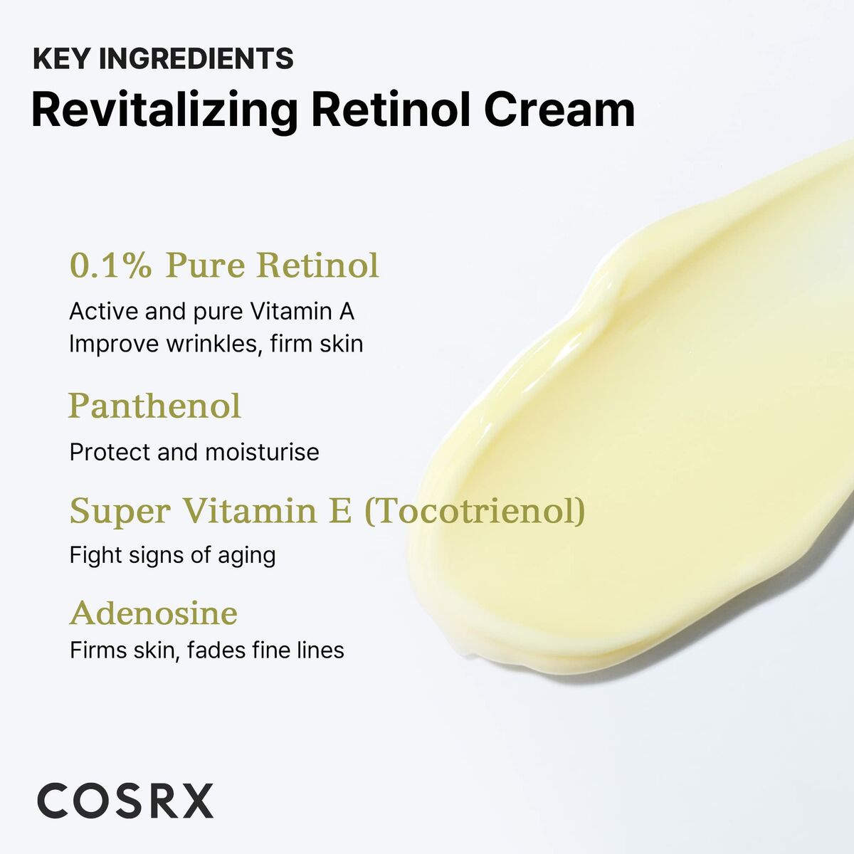 Day Cream Cosrx THE RETINOL skincare packaging