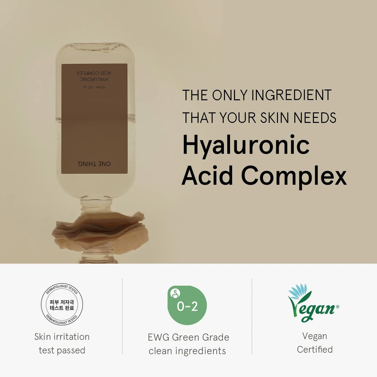 Facial Toner One Thing HYALURONIC ACID COMPLEX 150 ml skincare packaging
