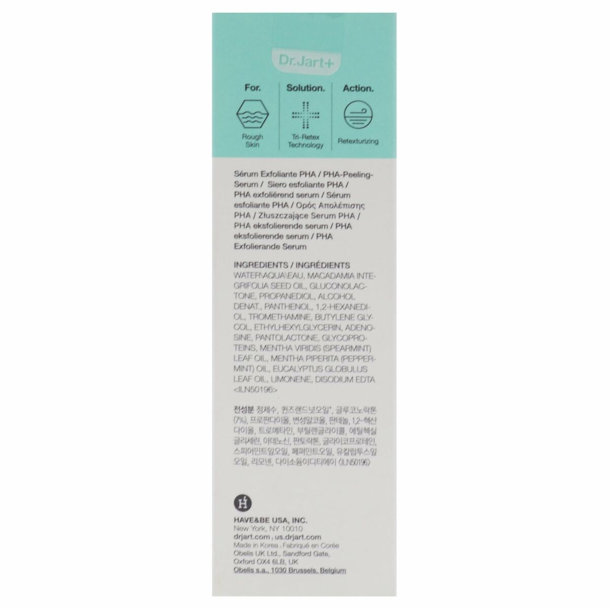 Exfoliating Serum DR.JART+ PORE REMEDY 30 ml serum bottle