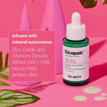 Facial Corrector DR.JART+ CICAPAIR Spf 35 30 ml product packaging
